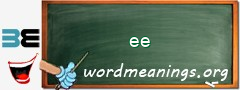 WordMeaning blackboard for ee